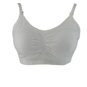 Under Control White Super Soft Nursing Maternity‎  Bra Size Large